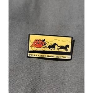 Vtg Wells Fargo Home Mortgage Lapel Pin Bank